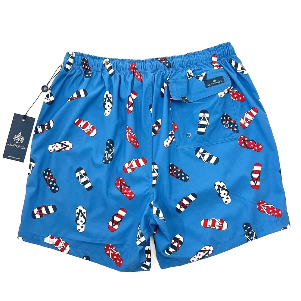 NEW Rainforest Flip-flop Swim Trunks Large